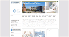Desktop Screenshot of marien-hospital-witten.de